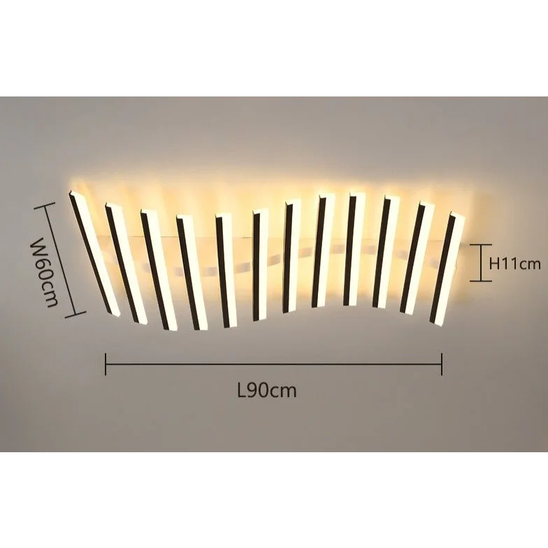 MODERN FLUSH MOUNT MULTI LED BAR CEILING LAMP
