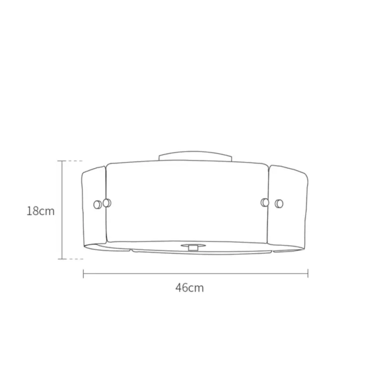 MODERN FROSTED GLASS AND COPPER FLUSH MOUNT