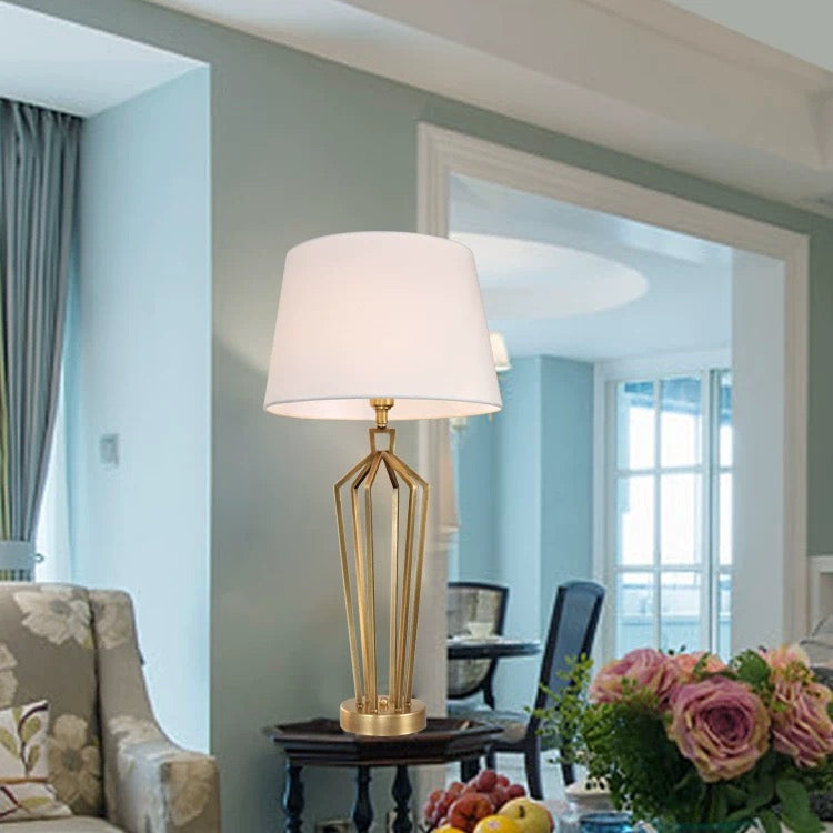 MODERN GEOMETRIC COPPER TABLE LAMP - DESIGN CL85073S