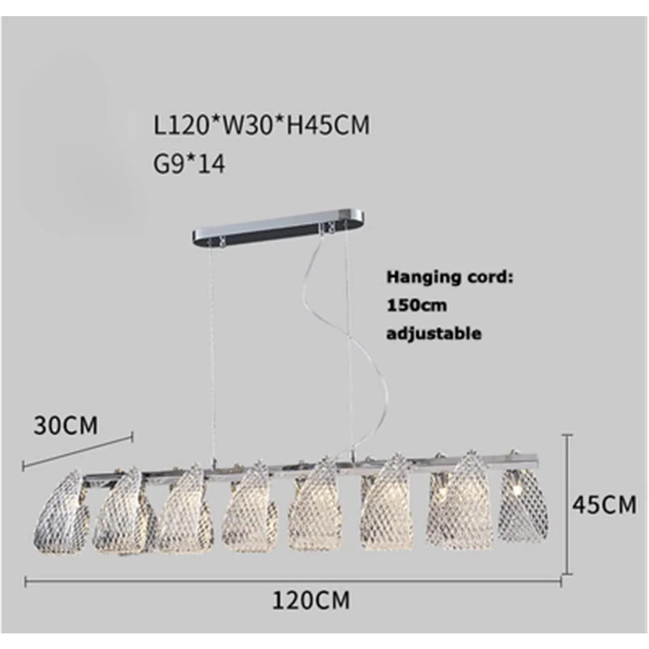 MODERN GLASS CHANDELIER COLLECTION LUXMUR | CLP589001