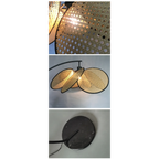 MODERN KNITTED RATTAN LED ARC FLOOR LAMP