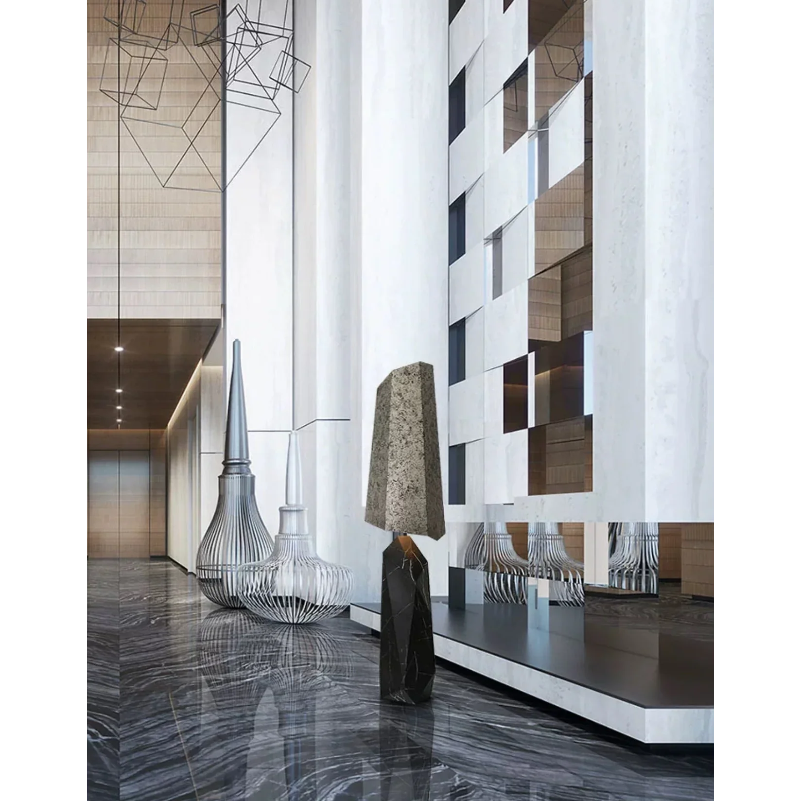 MODERN MARBLE FLOOR LAMP | DROCCI DESIGN 852CL