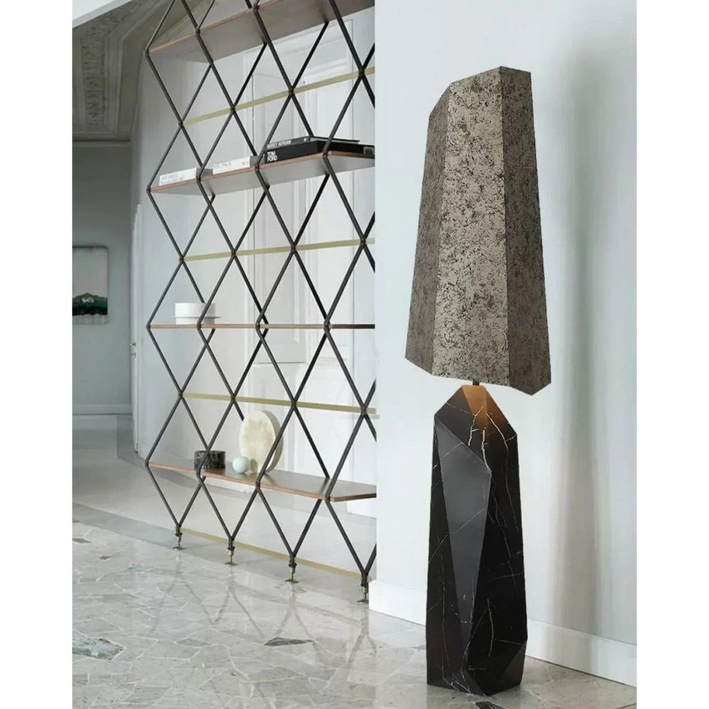 MODERN MARBLE FLOOR LAMP | DROCCI DESIGN 852CL