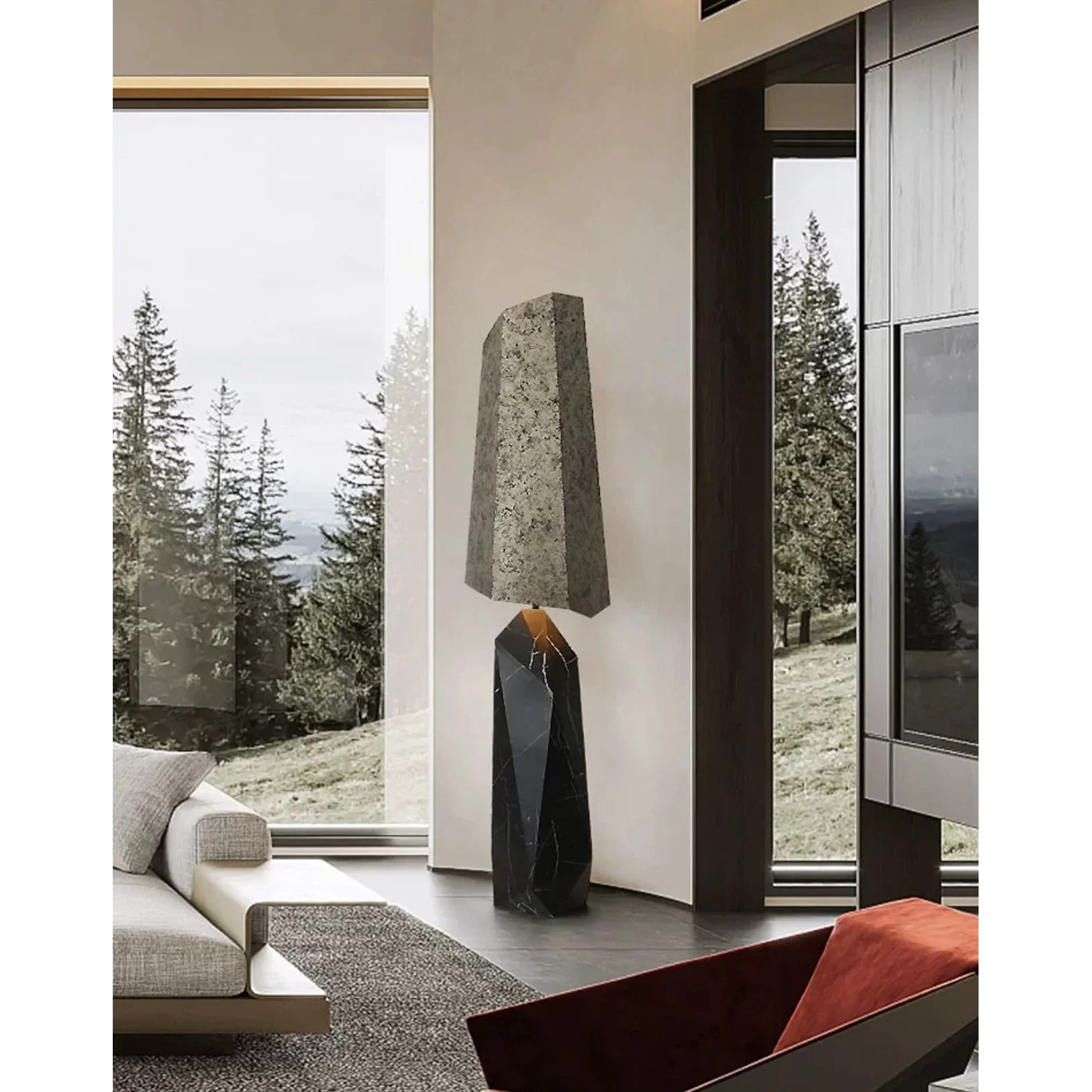 MODERN MARBLE FLOOR LAMP | DROCCI DESIGN 852CL