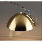 MODERN METAL ARC FLOOR LAMP | BLACK, GOLD | CL55124