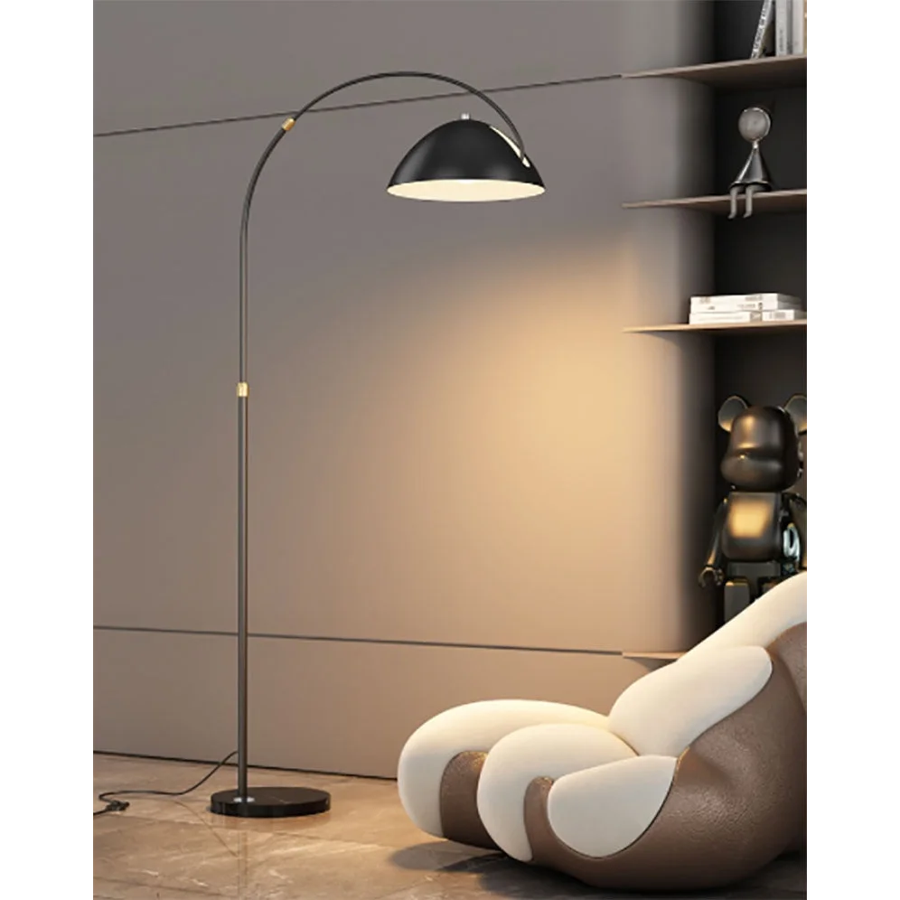 MODERN METAL ARC FLOOR LAMP | BLACK, GOLD | CL55124