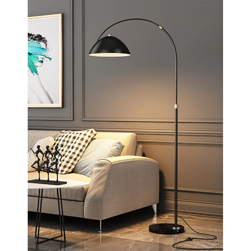 MODERN METAL ARC FLOOR LAMP | BLACK, GOLD | CL55124