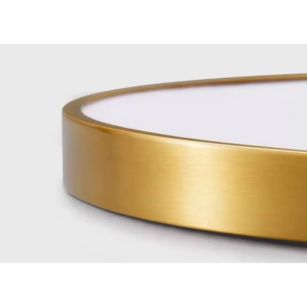 MODERN MINIMALISM COPPER FLUSH MOUNT CEILING LIGHT