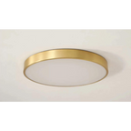 MODERN MINIMALISM COPPER FLUSH MOUNT CEILING LIGHT