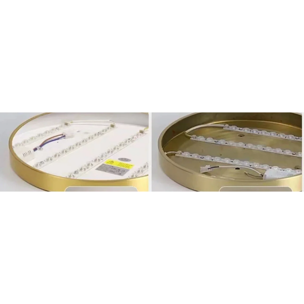 MODERN MINIMALISM COPPER FLUSH MOUNT CEILING LIGHT