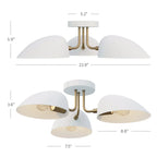 MODERN SEMI-FLUSH MOUNT CEILING LIGHT | DESIGN CLXC011