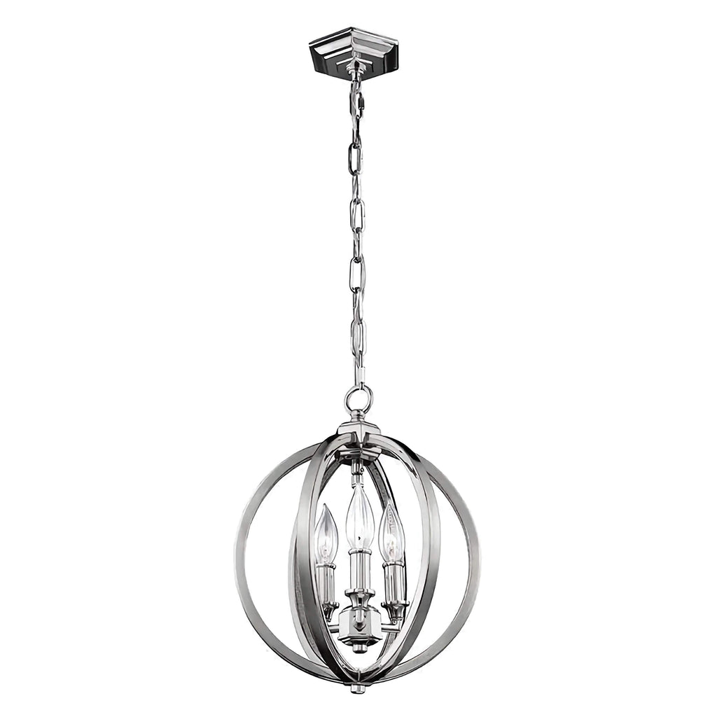 MODERN SILVER ORB CHANDELIER | DESIGN CLVH8778