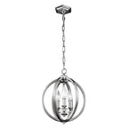 MODERN SILVER ORB CHANDELIER | DESIGN CLVH8778