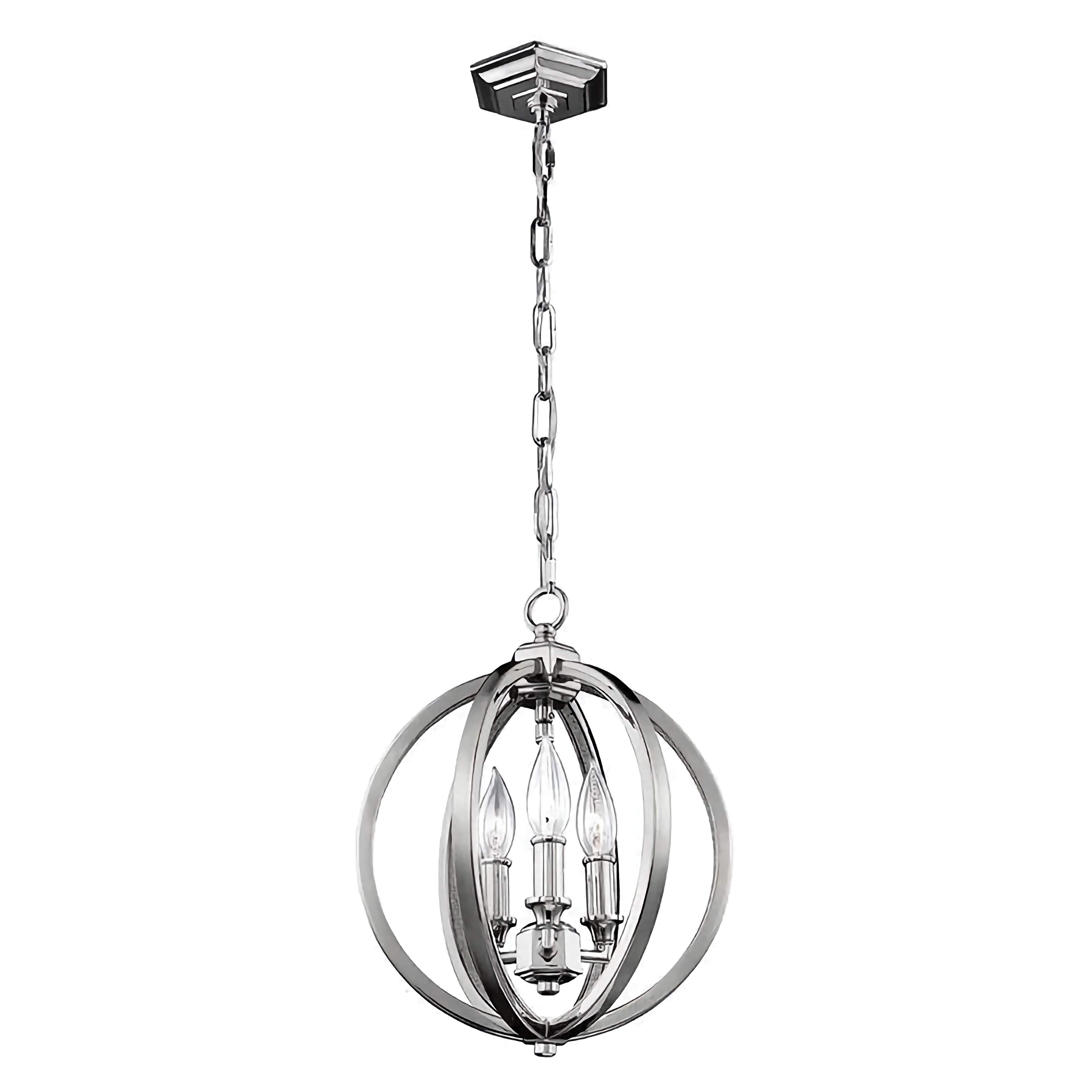 MODERN SILVER ORB CHANDELIER | DESIGN CLVH8778