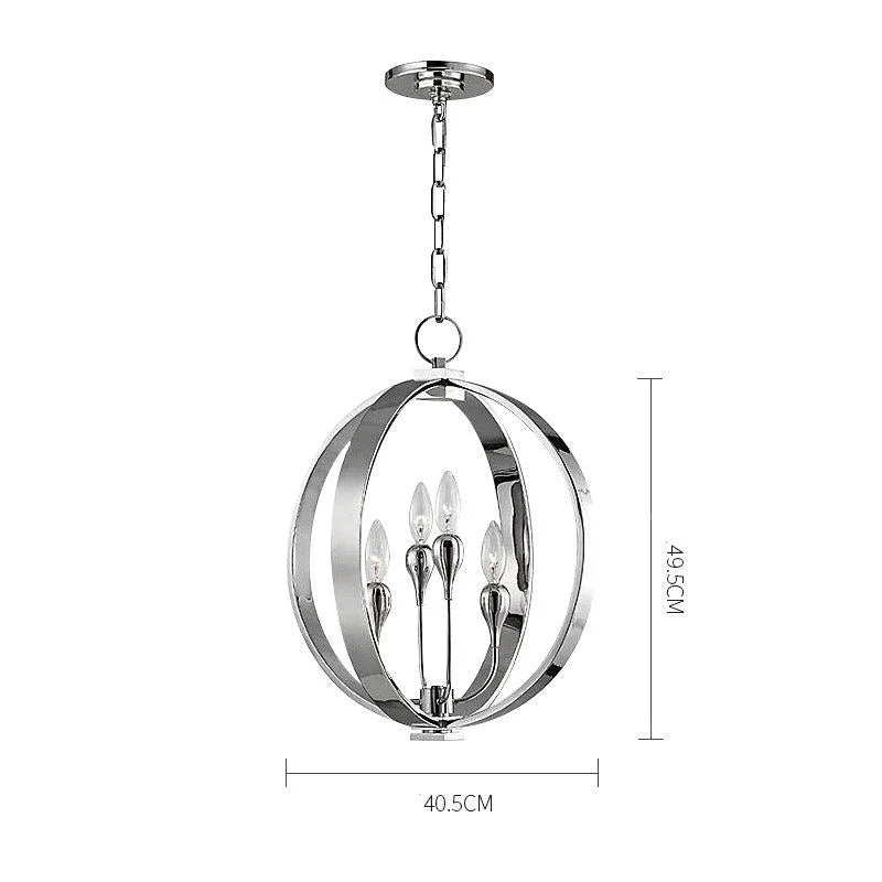 MODERN SILVER ORB CHANDELIER | DESIGN CLVH8778