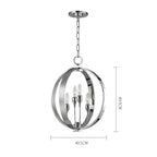 MODERN SILVER ORB CHANDELIER | DESIGN CLVH8778