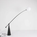 MODERN STAINLESS STEEL & GLASS FLOOR LAMP | CLJK778520