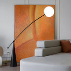 MODERN STAINLESS STEEL & GLASS FLOOR LAMP | CLJK778520