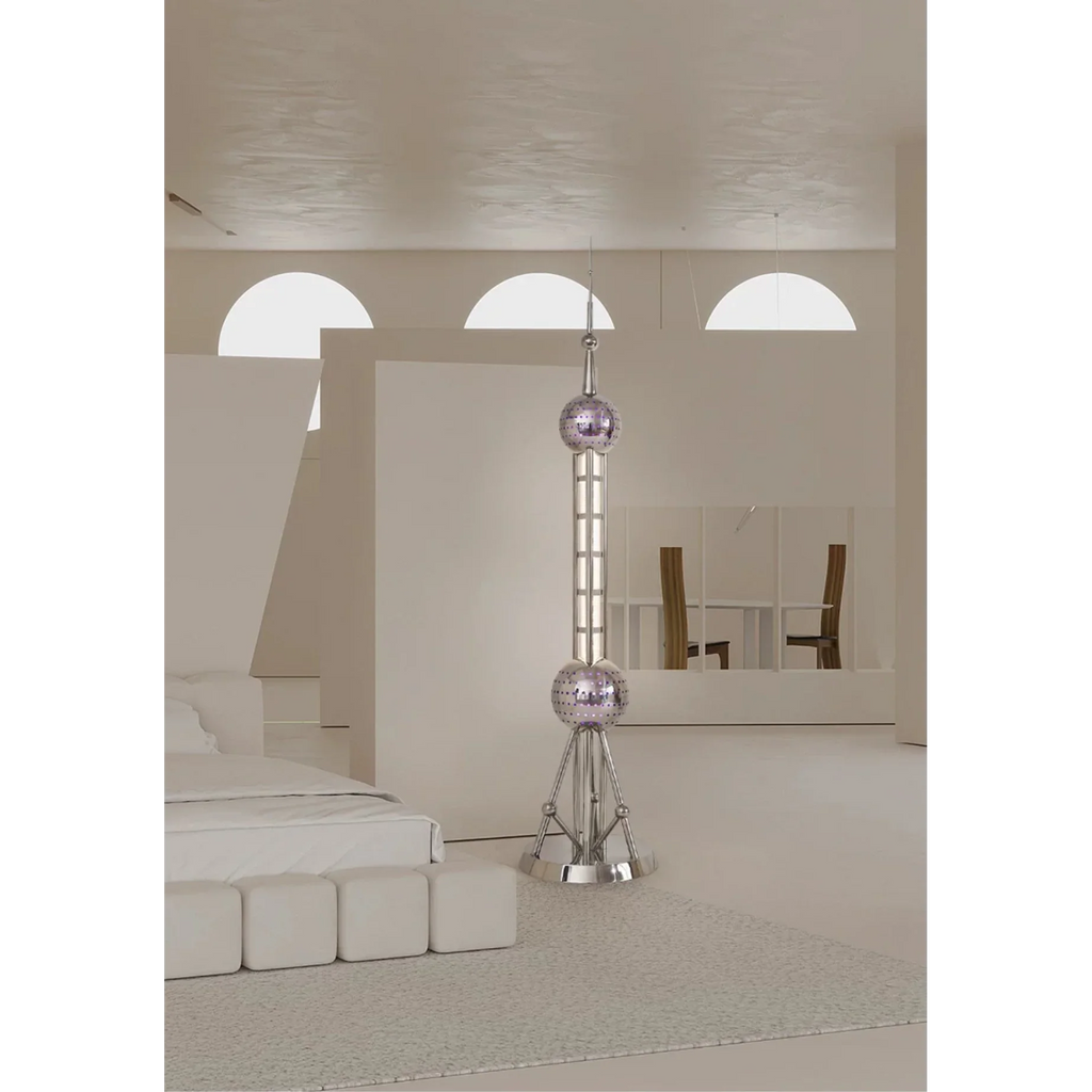 MODERN STAINLESS STEEL LED TOWER LAMP | MOLINARI DESIGN 147CL