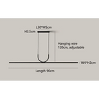 MODERN STYLE BLACK LED BAR LIGHTING | CL7036