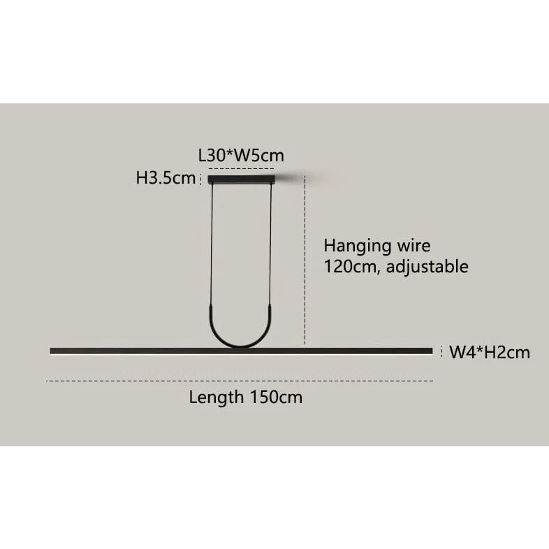 MODERN STYLE BLACK LED BAR LIGHTING | CL7036