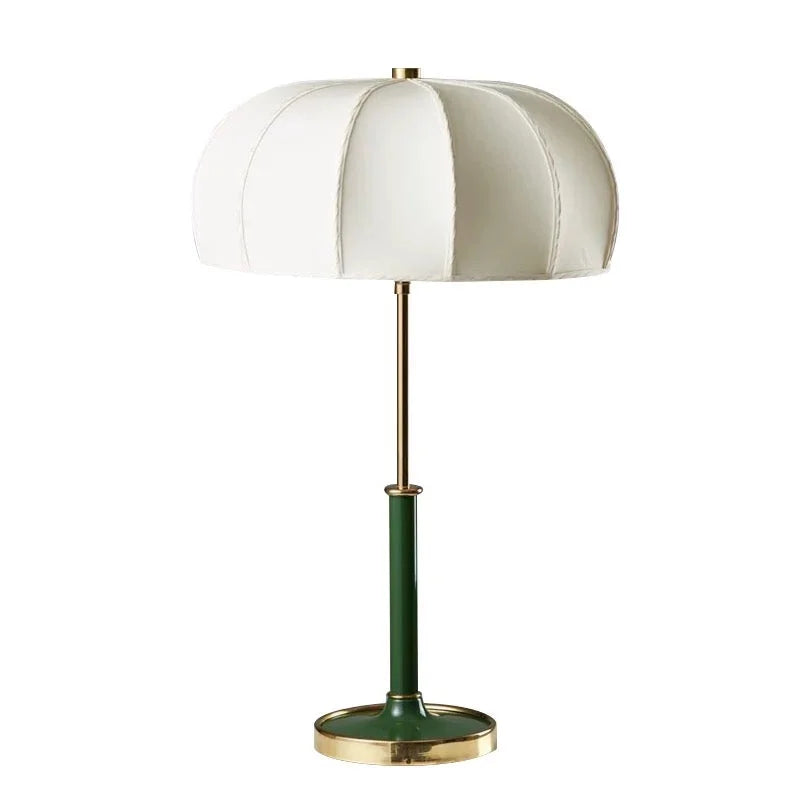 MODERN TABLE LAMP WITH WHITE FABRIC SHADE | DESIGN CLSS020M