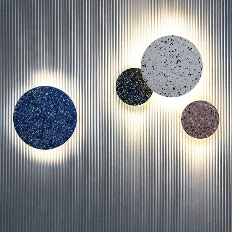 MODERN TERRAZZO WALL SCONCE SET