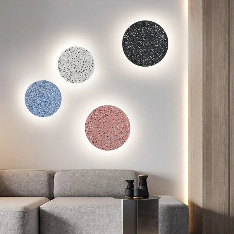 MODERN TERRAZZO WALL SCONCE SET