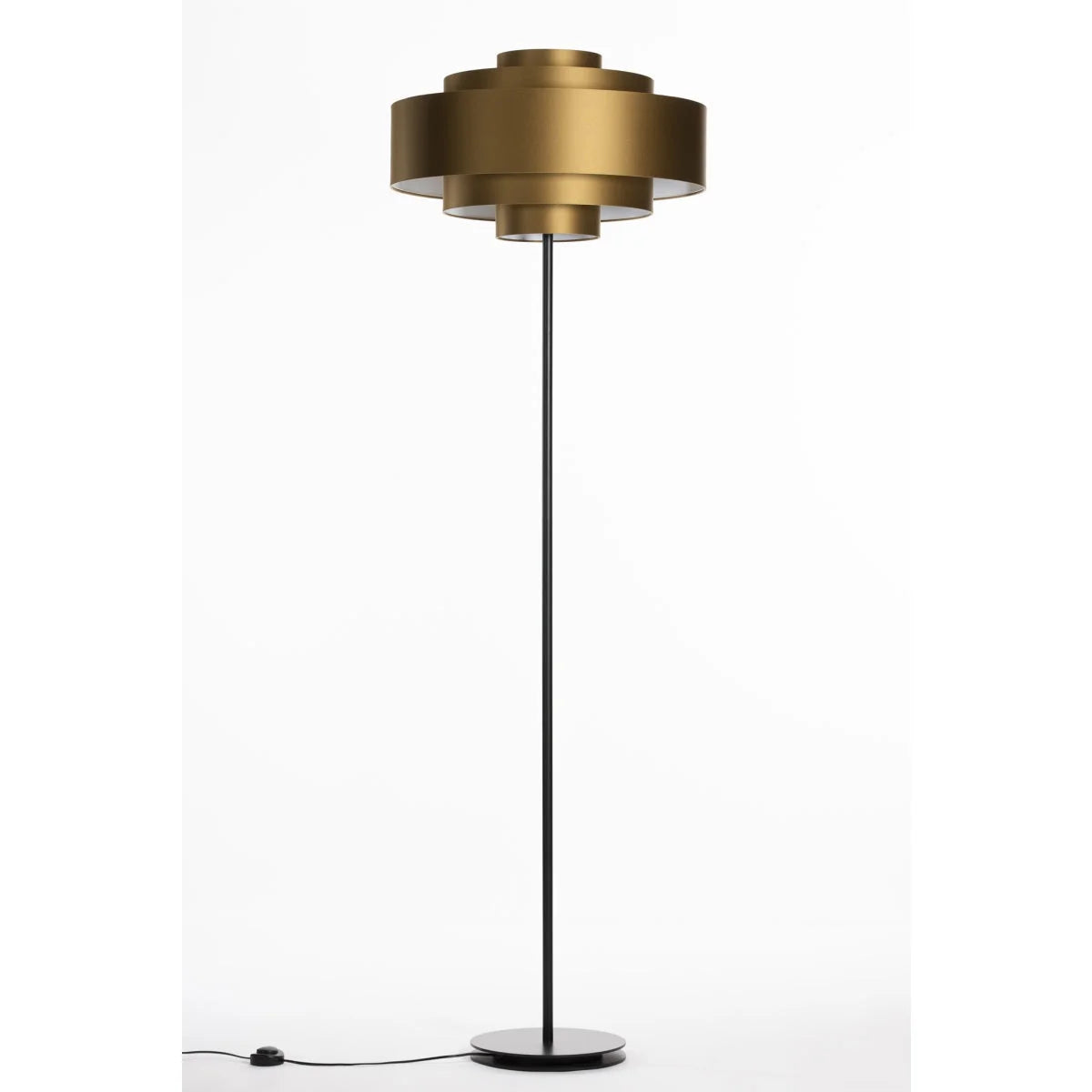 MODERN TIERED BLUE FLOOR LAMP - CL85070B