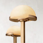 MODERN TIERED COPPER AND MARBLE CHANDELIER | CL0245P