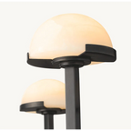 MODERN TIERED COPPER AND MARBLE CHANDELIER | CL0245P