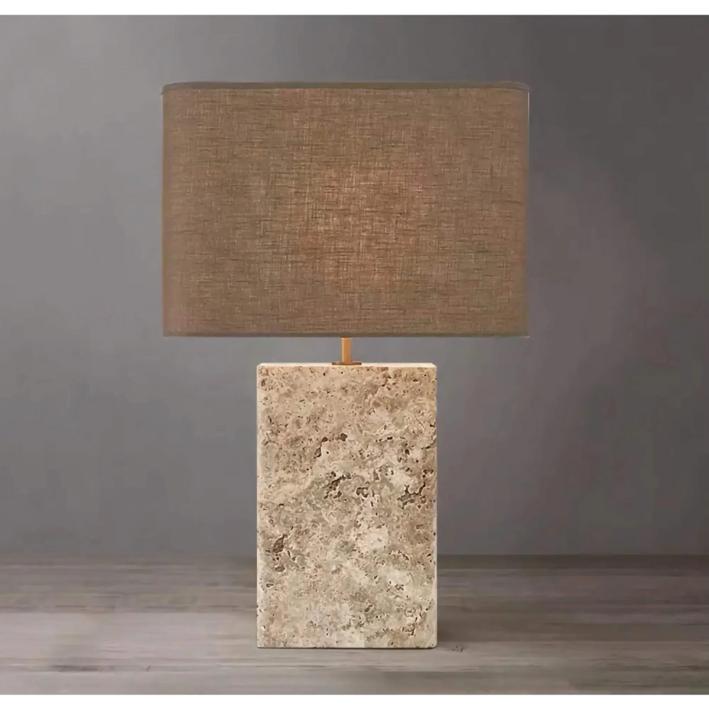 MODERN TRAVERTINE TABLE LAMP | DESIGN CLDD5200