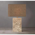 MODERN TRAVERTINE TABLE LAMP | DESIGN CLDD5200