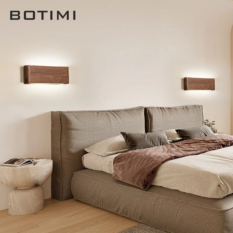 MODERN WALNUT WOOD WALL LAMP | CL1924