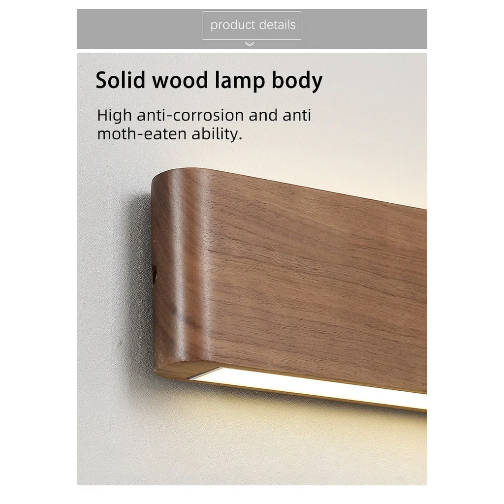 MODERN WALNUT WOOD WALL LAMP | CL1924