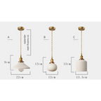 MODERN WHITE PENDANT LIGHTING