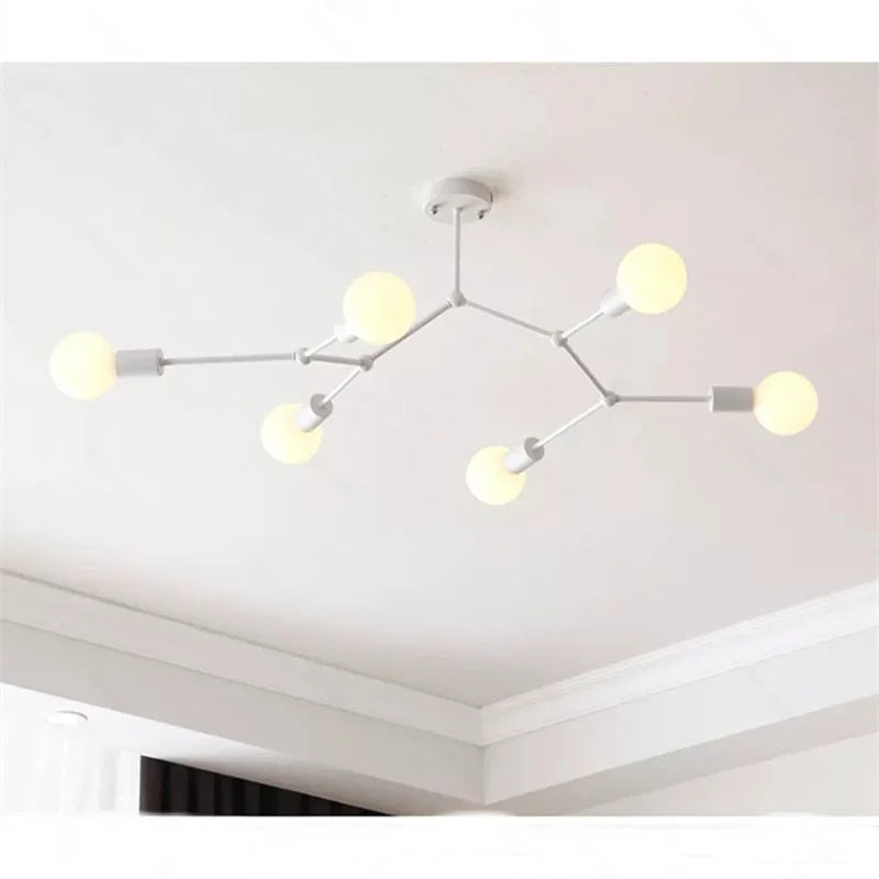 MOLECULE LED BLACK CEILING LIGHT FIXTURES