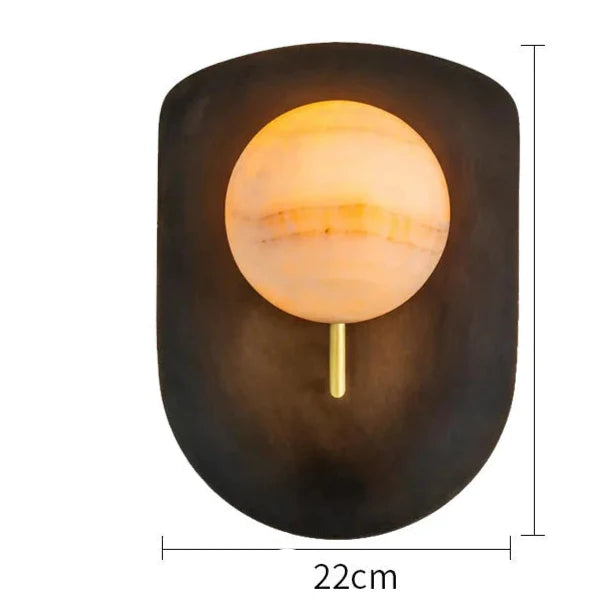 MOON MARBLE GLOBE SCONCE | CLHP8S52D