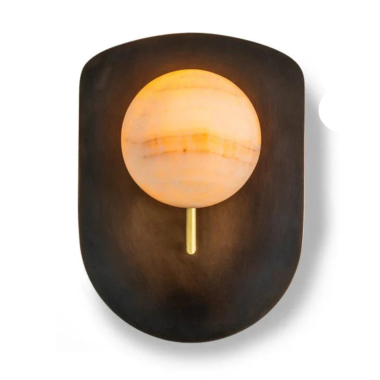 MOON MARBLE GLOBE SCONCE | CLHP8S52D