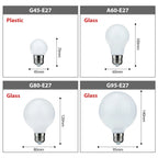 MULTI-SIZE LED BULBS E27 – A60, G80, G95, G45