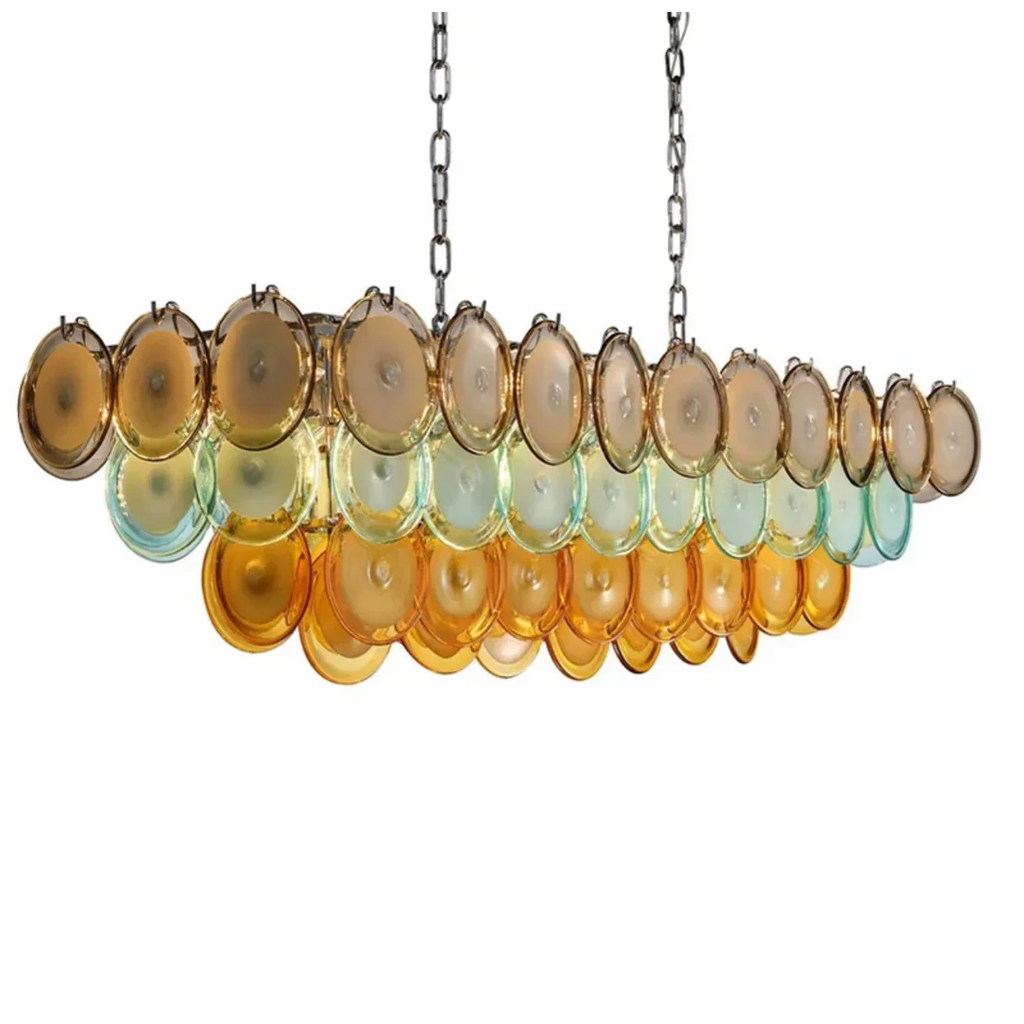 MURANO ROUND GLASS CHANDELIER | CLOP895000