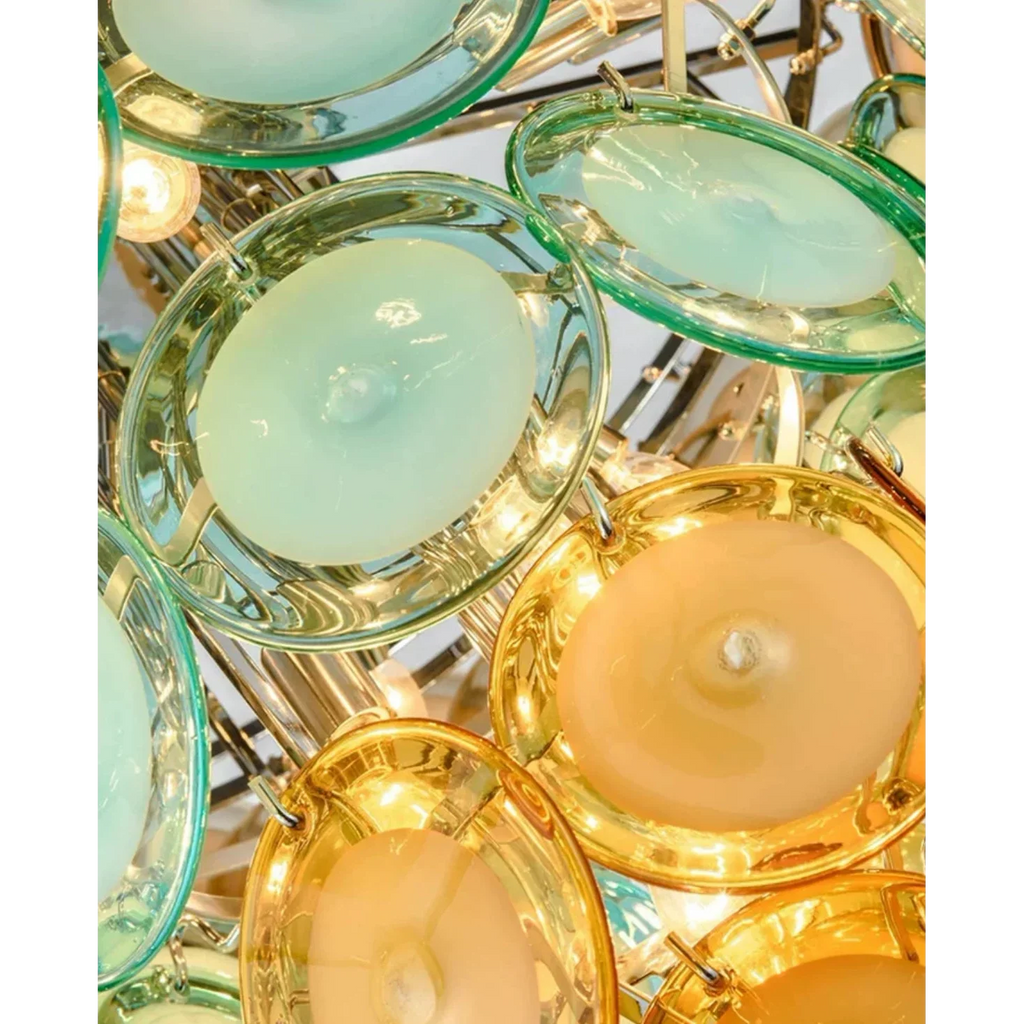 MURANO ROUND GLASS CHANDELIER | CLOP895000