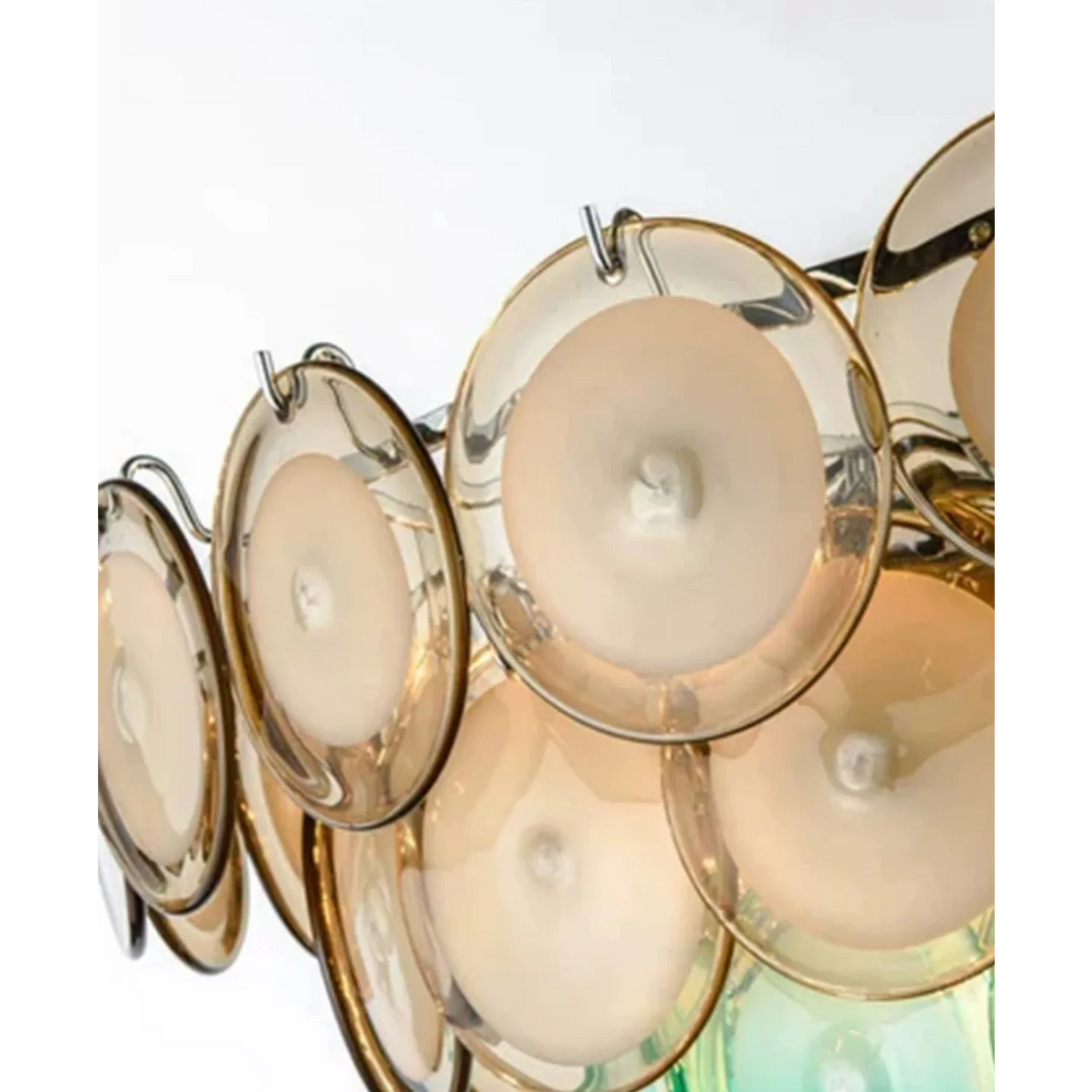 MURANO ROUND GLASS CHANDELIER | CLOP895000