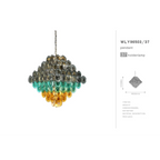 MURANO ROUND GLASS CHANDELIER | CLOP895000