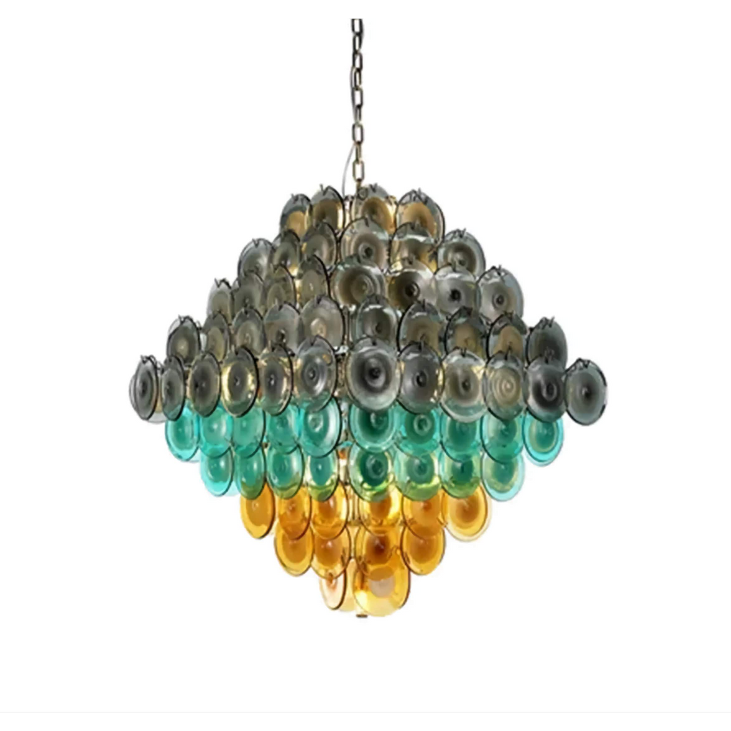 MURANO ROUND GLASS CHANDELIER | CLOP895000