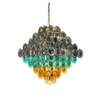 MURANO ROUND GLASS CHANDELIER | CLOP895000