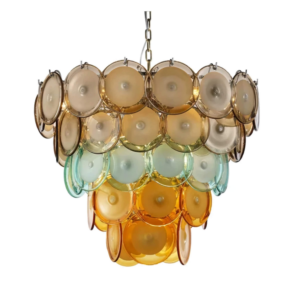 MURANO ROUND GLASS CHANDELIER | CLOP895000