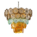 MURANO ROUND GLASS CHANDELIER | CLOP895000