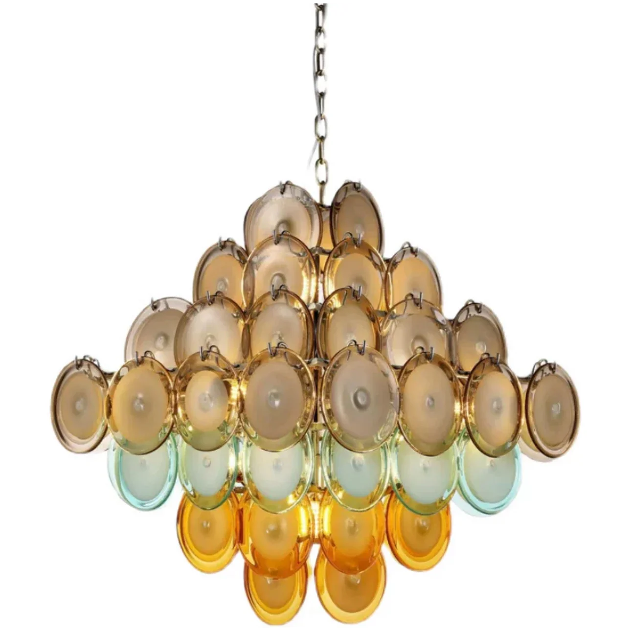 MURANO ROUND GLASS CHANDELIER | CLOP895000