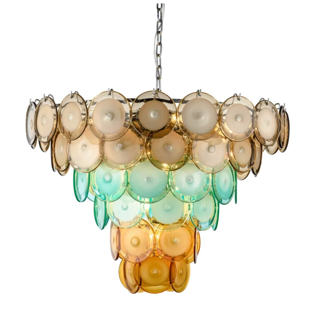 MURANO ROUND GLASS CHANDELIER | CLOP895000